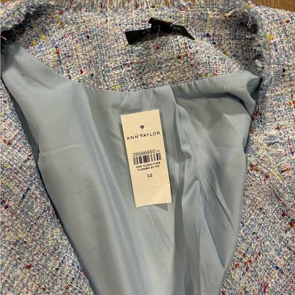 Brand new tweed jacket, ANN TAYLOR, multicolor size 14 - Picture 3 of 5